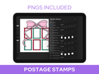 Postage Stamp  Brush Set