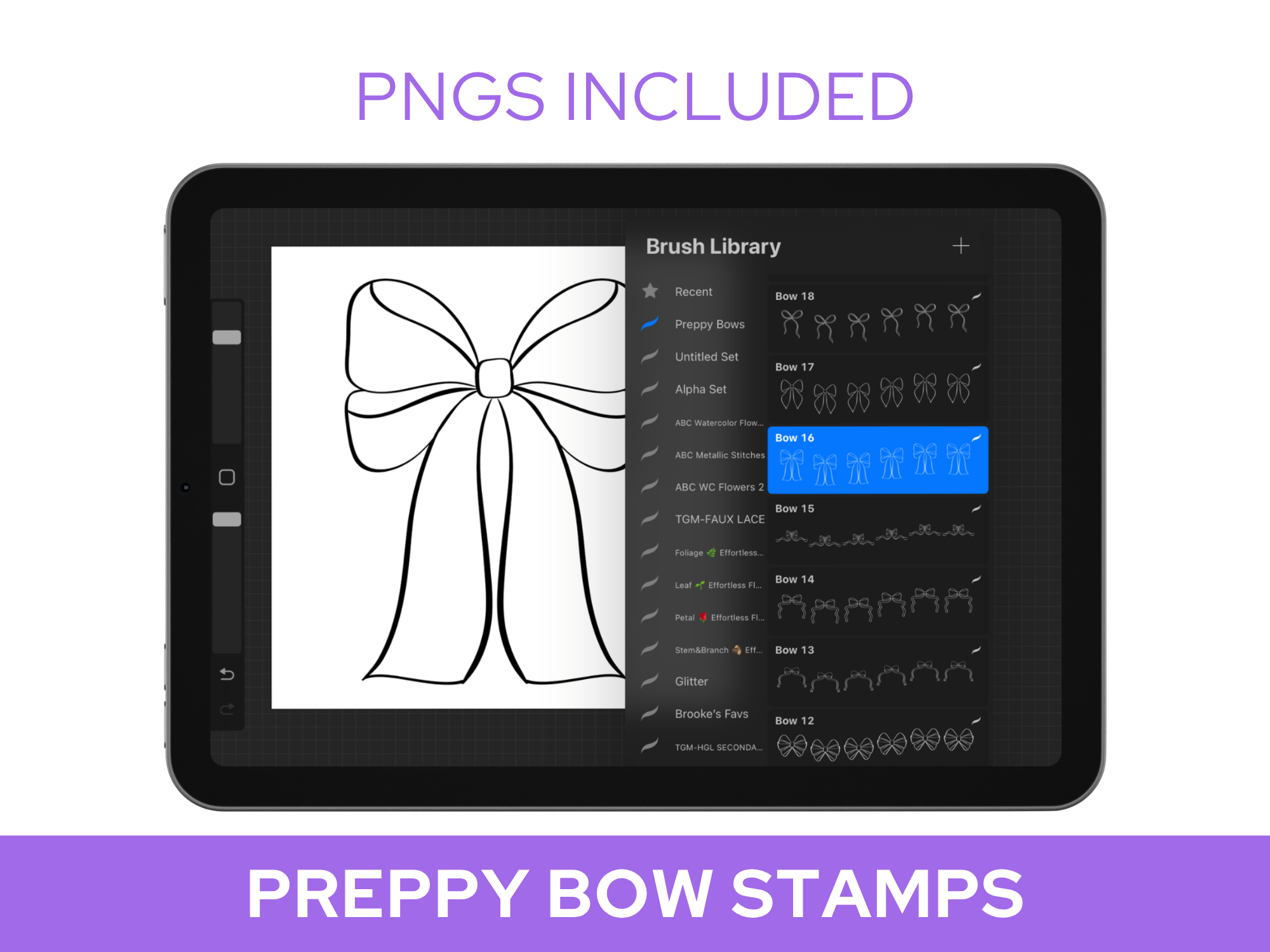 Preppy Bow Stamps