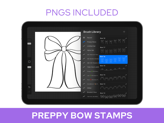 Preppy Bow Stamps