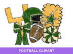 Football Clipart PNG Bundle