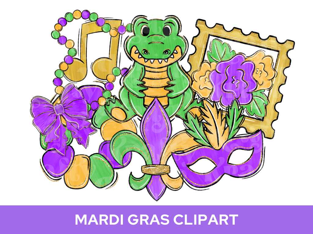 Mardi Gras Clipart Bundle
