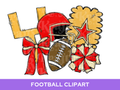 Football Clipart PNG Bundle