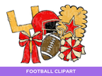 Football Clipart PNG Bundle