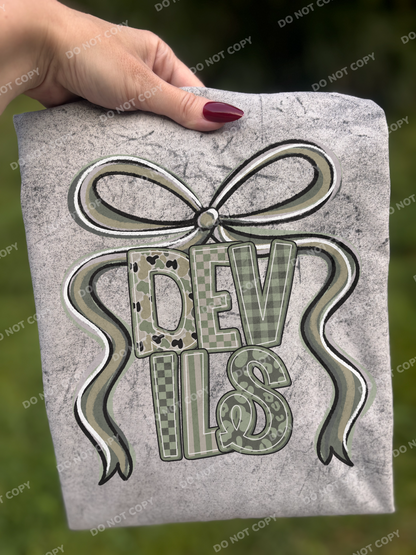 Preppy Camo Devils Mascot