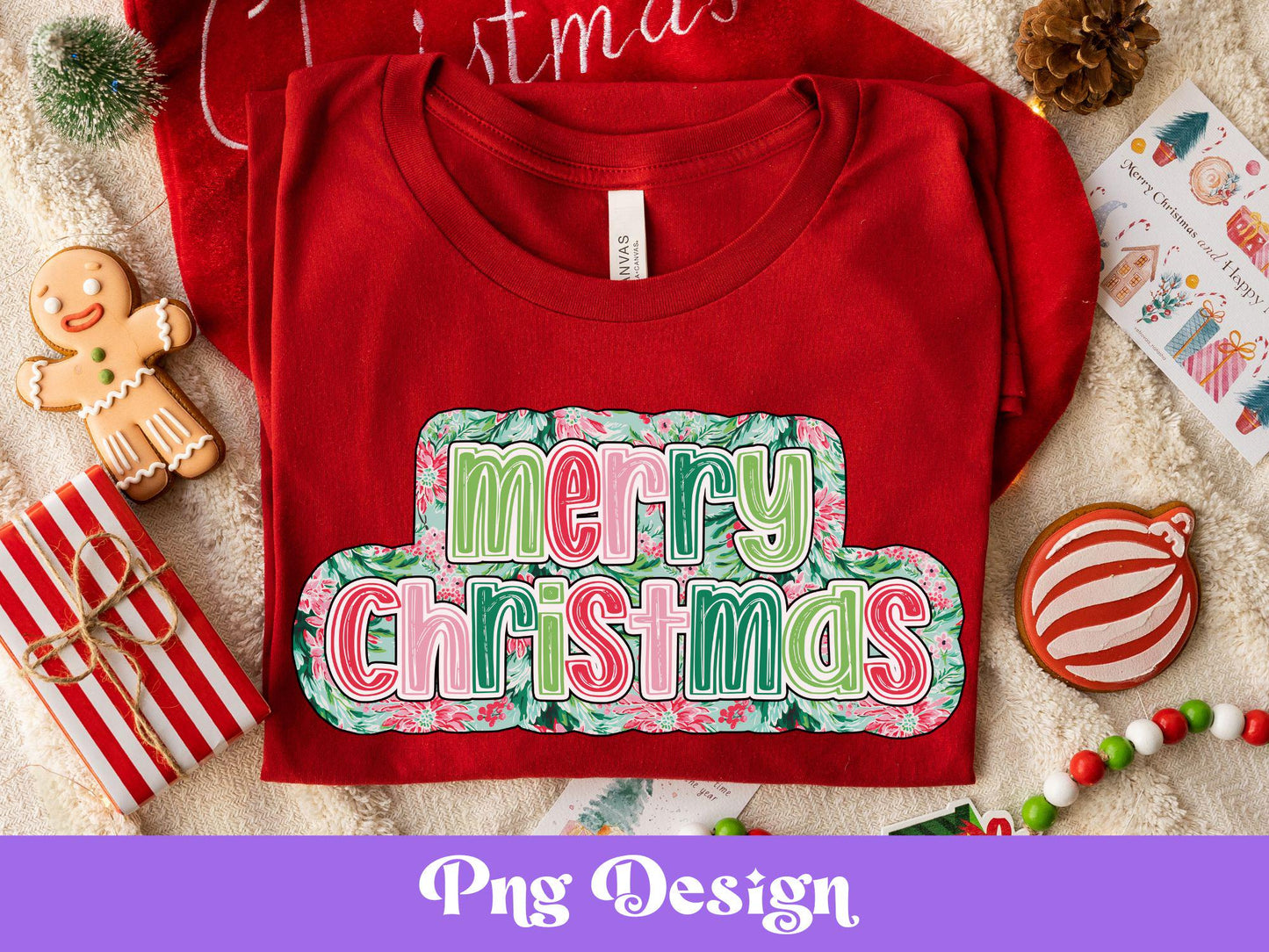 Preppy Merry Christmas Png, Sublimation Designs, Colorful DTF, Holiday, Winter, Shirt Design, Colorful Scribble