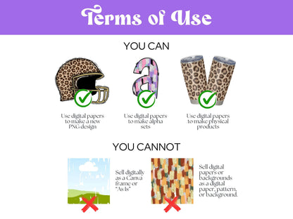a poster with different types of items on it