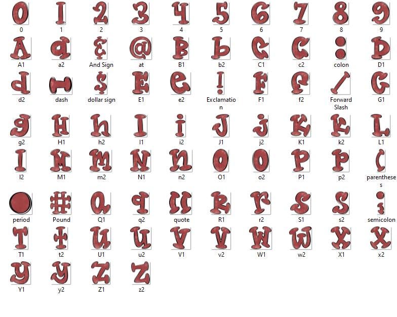 Valentine PNG Alphabet Set, Cow Print Grunge Doodle Letters (Digital Design)