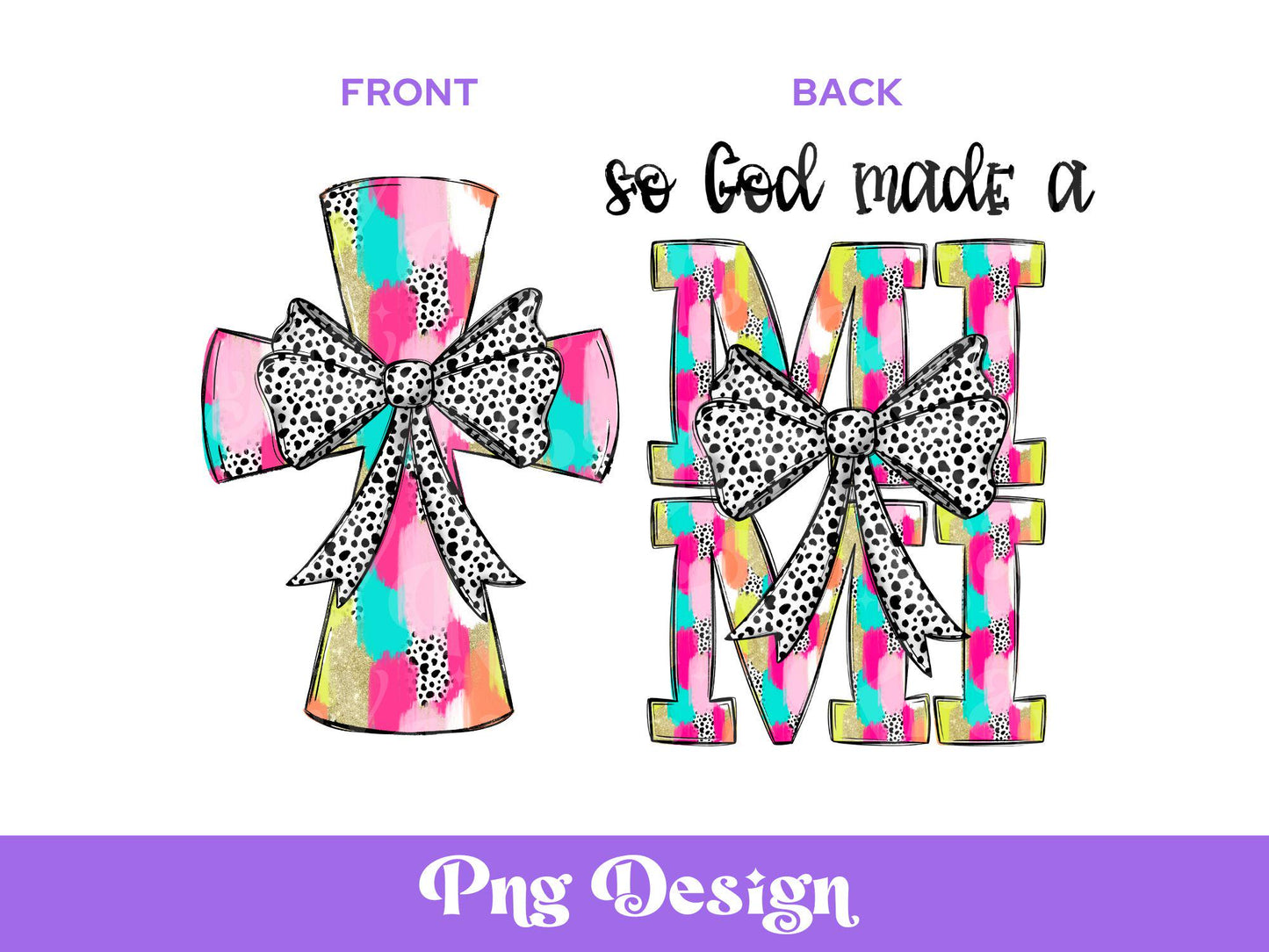 So God Made a Mimi PNG: Christian Cross Design (Digital File)