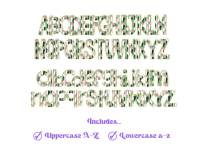 St. Patrick's Day Doodle Letters PNG: Brush Stroke Alphabet (Digital File)