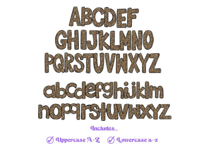Tooled Leather Doodle Letters, Western Alphabet Clipart, Sublimation Letters, PNG Design