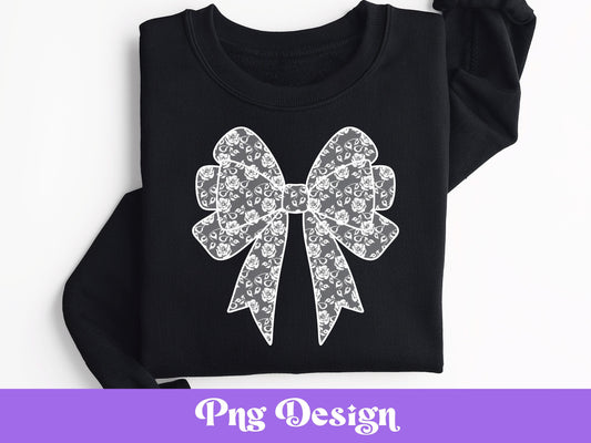 Floral Lace Bow PNG Bundle: Coquette Shirt Design (Digital File)