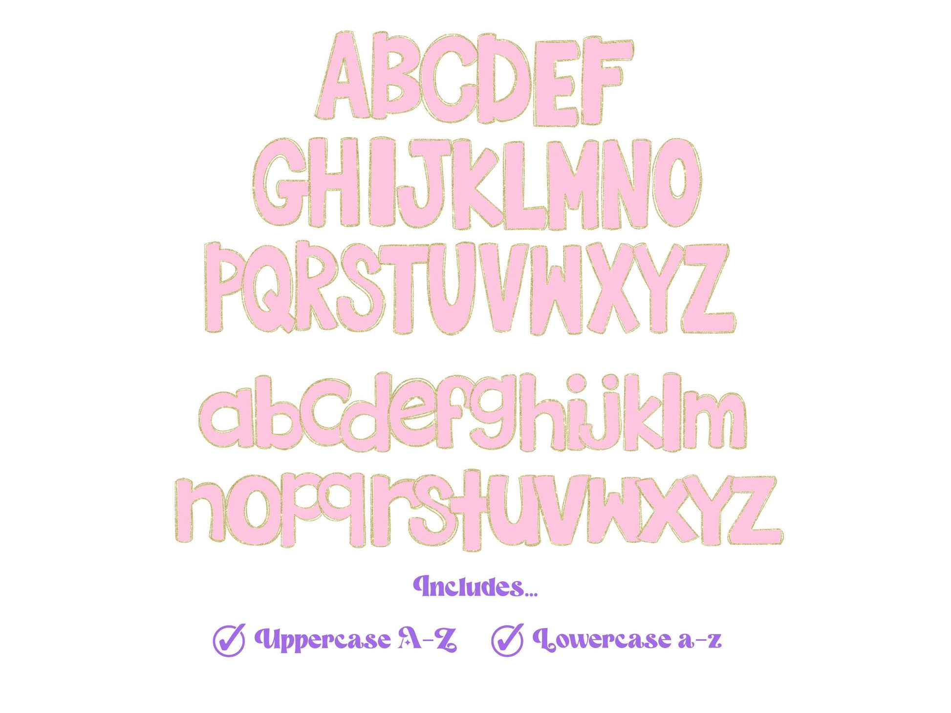 St. Patrick's Day Doodle Letters PNG: Clover Alphabet Set (Digital File)