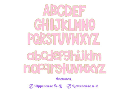 St. Patrick's Day Doodle Letters PNG: Clover Alphabet Set (Digital File)