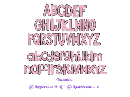 St. Patrick's Day Doodle Letters PNG: Clover Alphabet (Digital File)