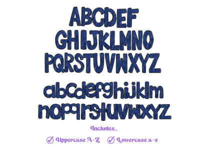 Patriotic Doodle Alphabet Clipart: 4th of July PNG Letters (Digital File)