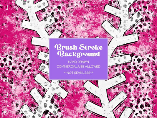 Hand Drawn Softball Digital Paper: Brush Strokes (JPEG)