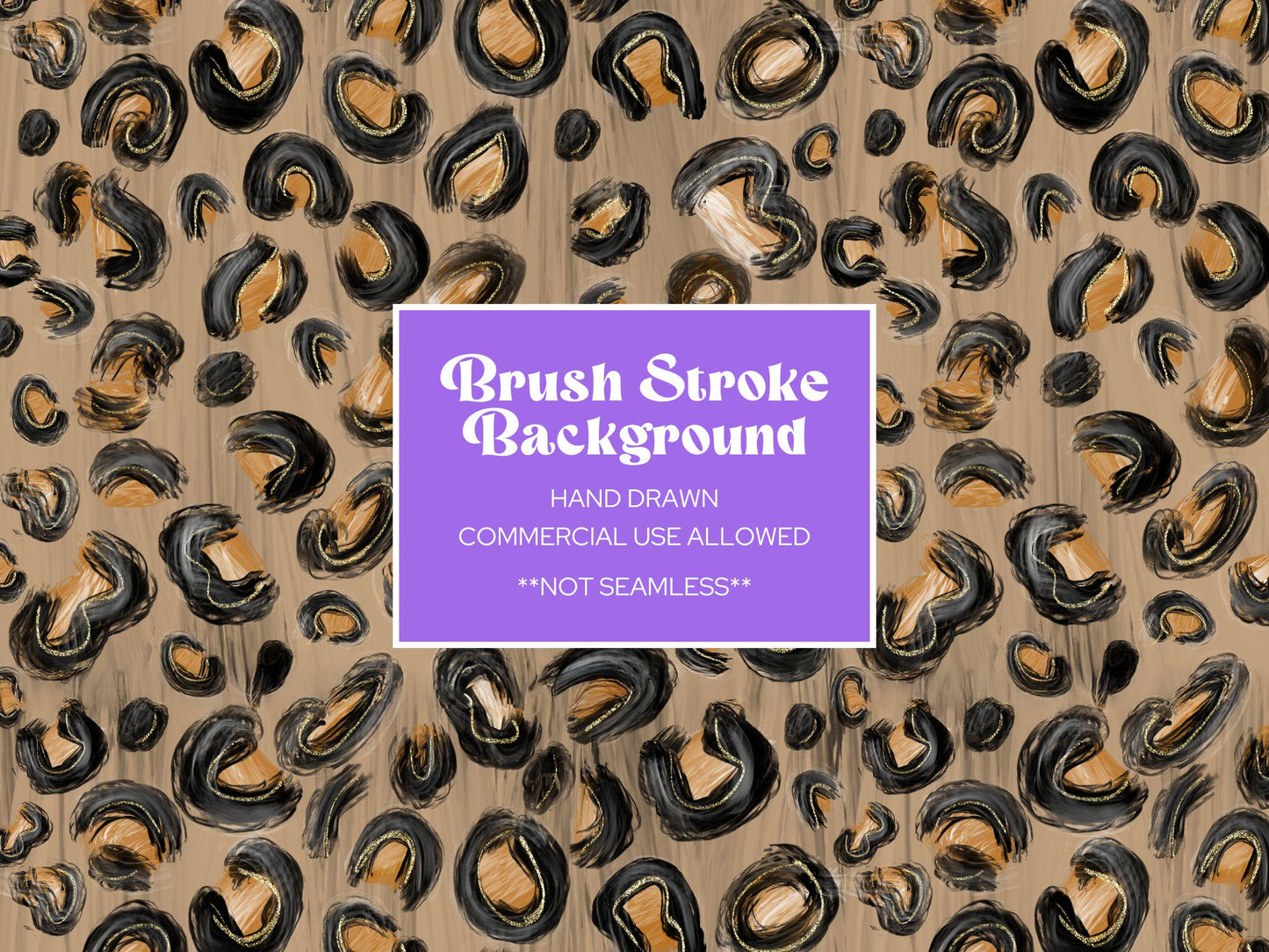 Hand Drawn Leopard Print: Western Cowgirl Sublimation (Digital Paper)
