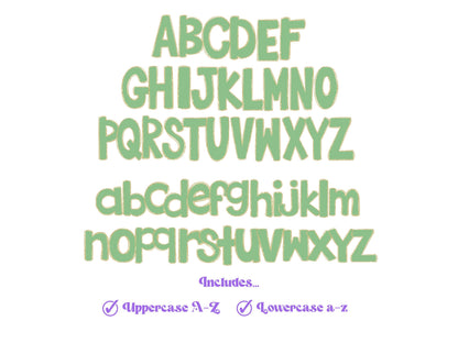 St. Patrick's Day Doodle Letters PNG: Clover Alphabet Set (Digital File)