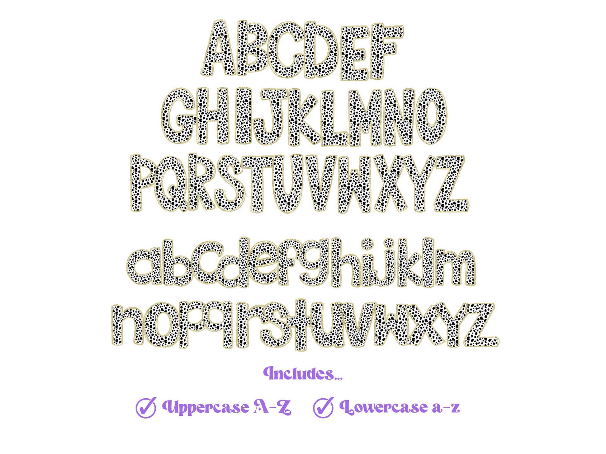 St. Patrick's Day Doodle Letters PNG: Clover Alphabet Set (Digital File)