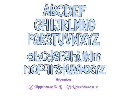 Floral Doodle Alphabet Clipart: Pastel Spring PNG Letters (Digital File)