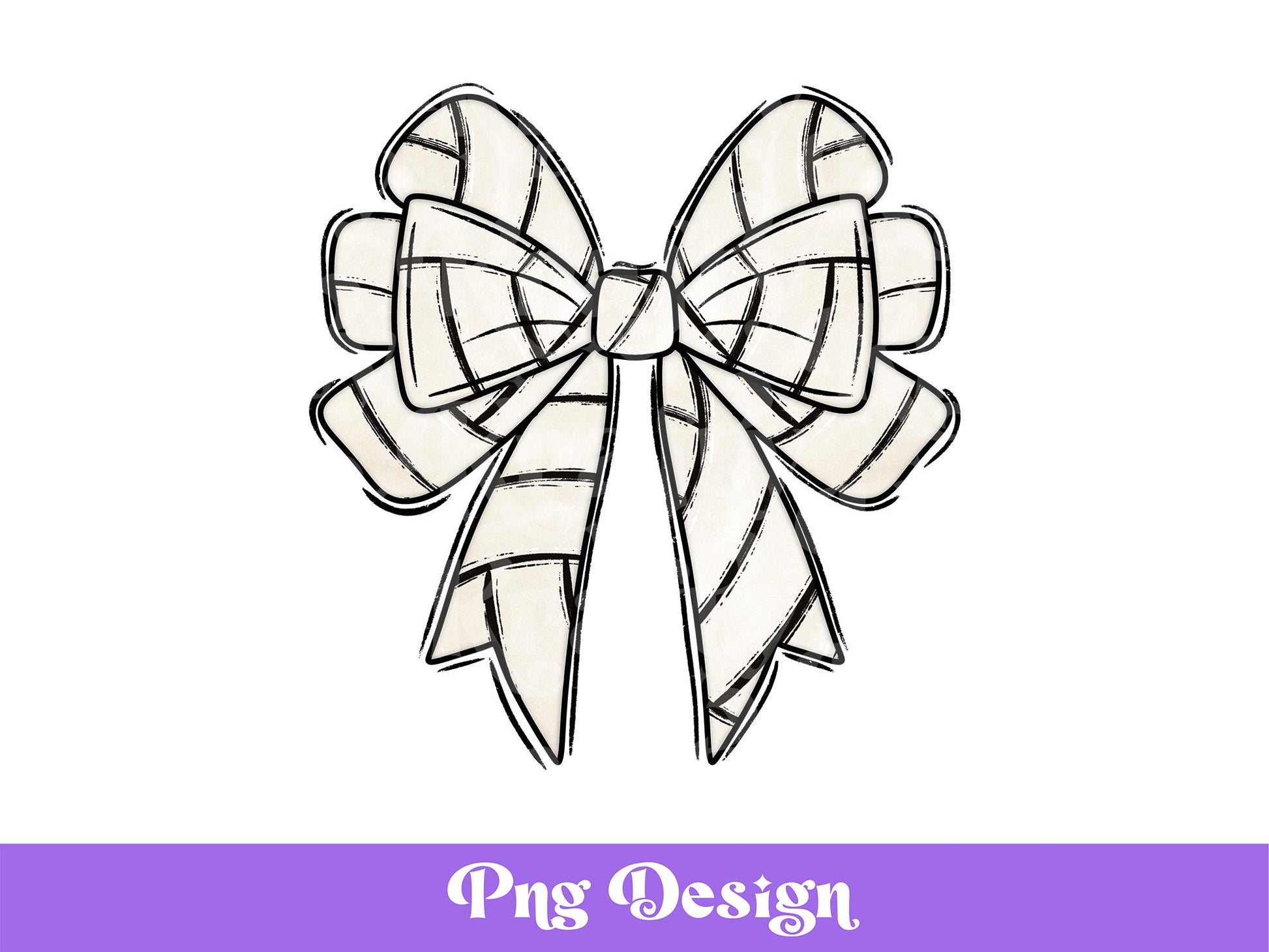 Coquette Volleyball Bow PNG: Hand Drawn Shirt Design (Digital File)