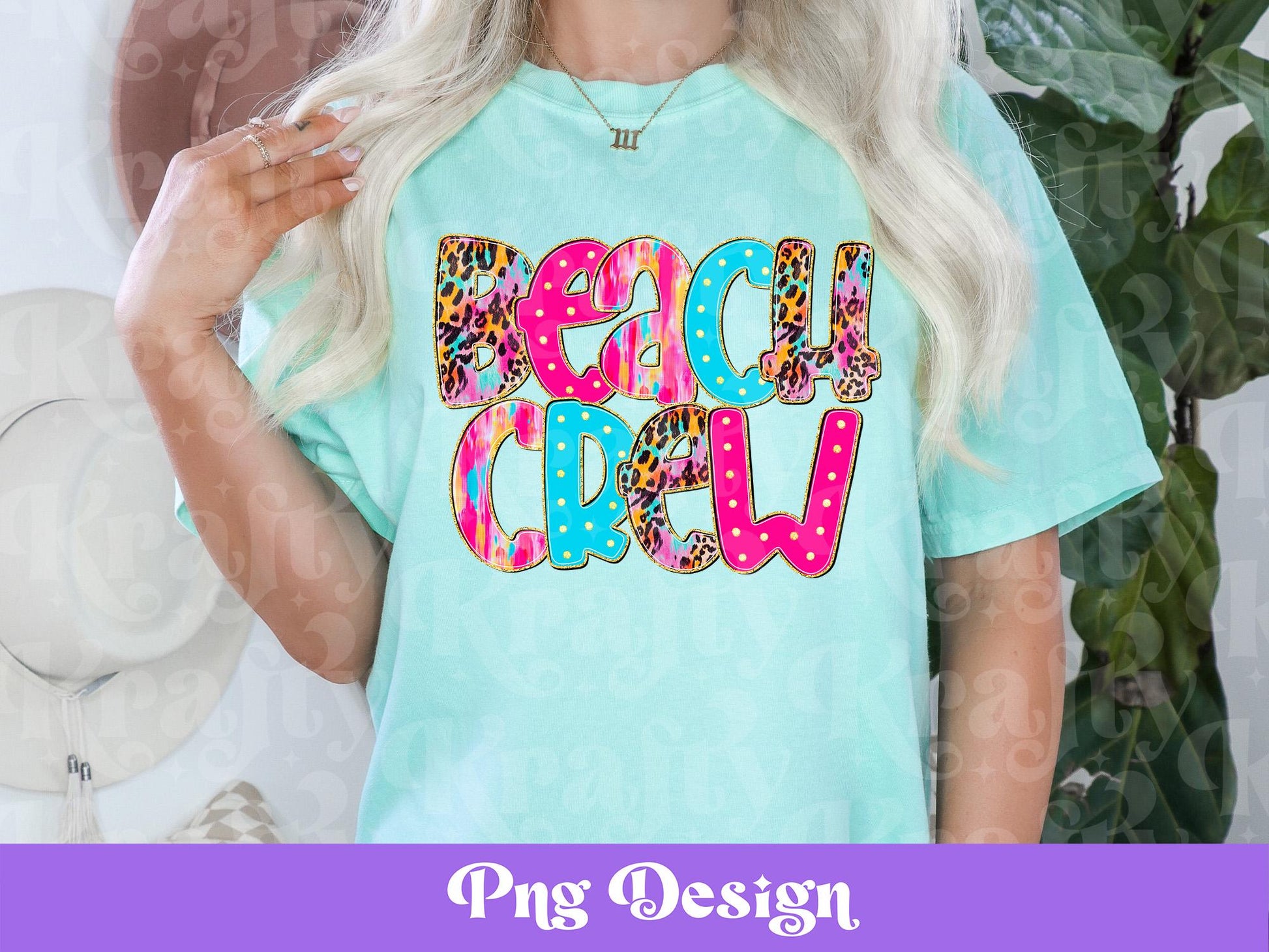 Preppy Beach Crew PNG Design: Summer Girls Trip (Digital File)