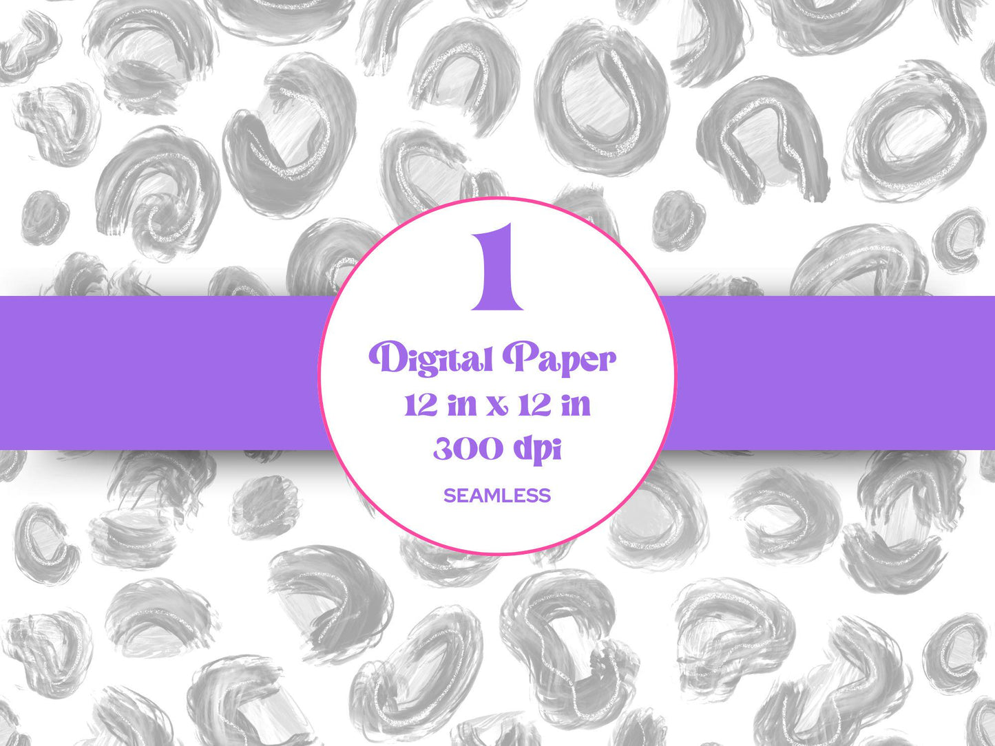 Hand Drawn Cheetah Seamless Pattern: Animal Print (Digital Download)