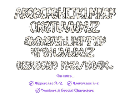 Volleyball Doodle Alphabet Clipart: Sports PNG Letters (Digital File)