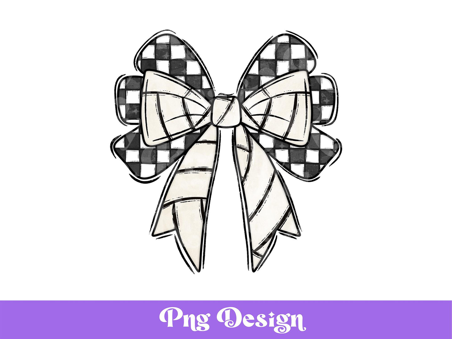 Checkered Volleyball Bow PNG: Coquette Shirt Design (Digital File)