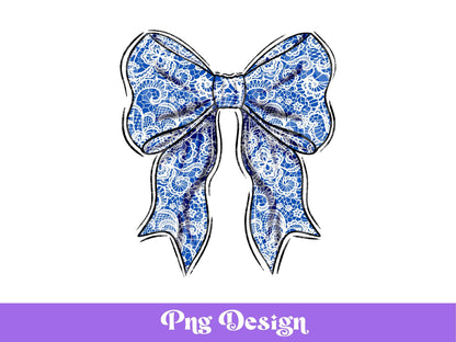Floral Lace Bow PNG: Coquette Shirt Design (Digital File)