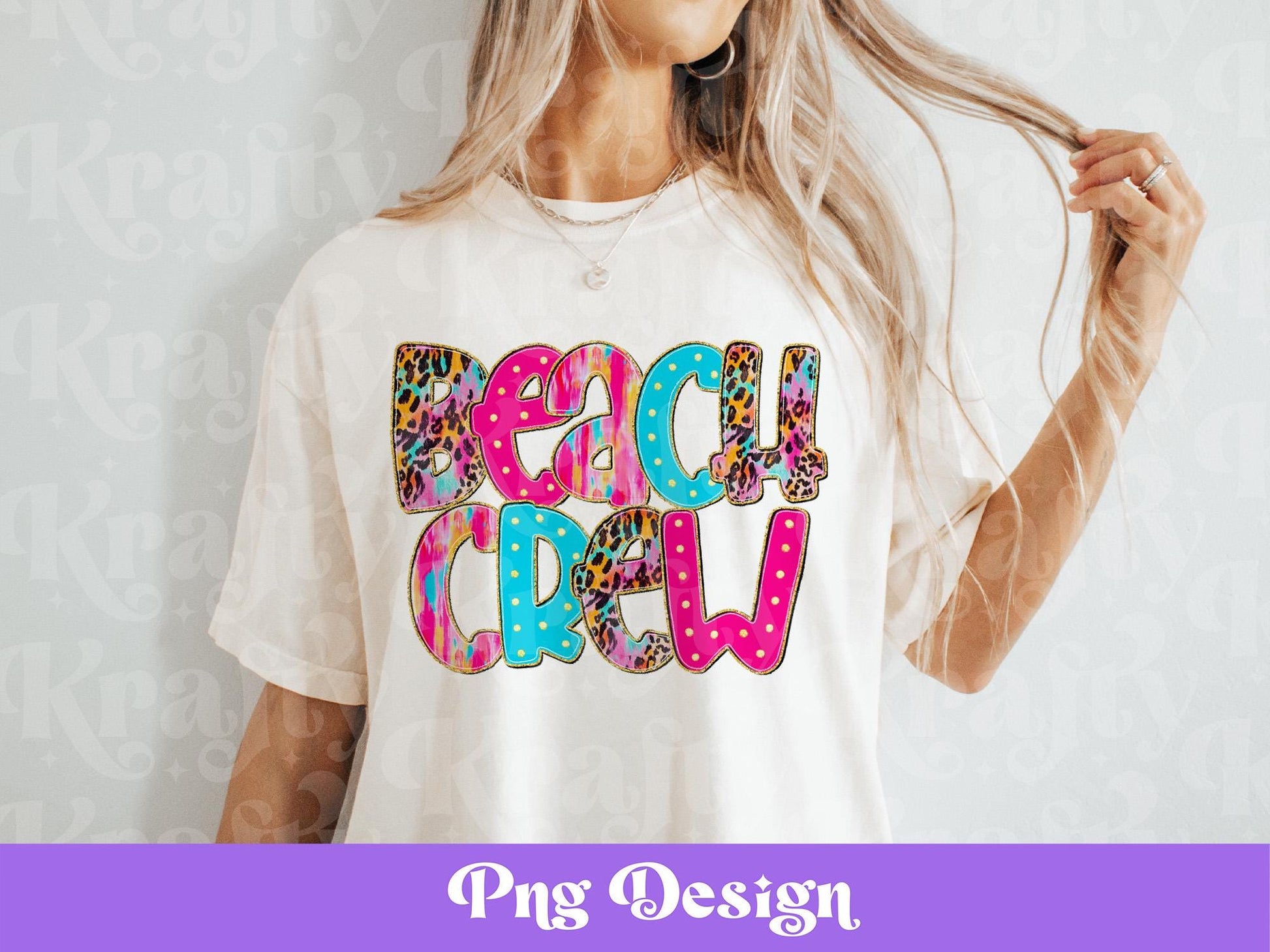 Preppy Beach Crew PNG Design: Summer Girls Trip (Digital File)