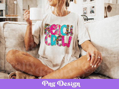 Preppy Beach Crew PNG Design: Summer Girls Trip (Digital File)