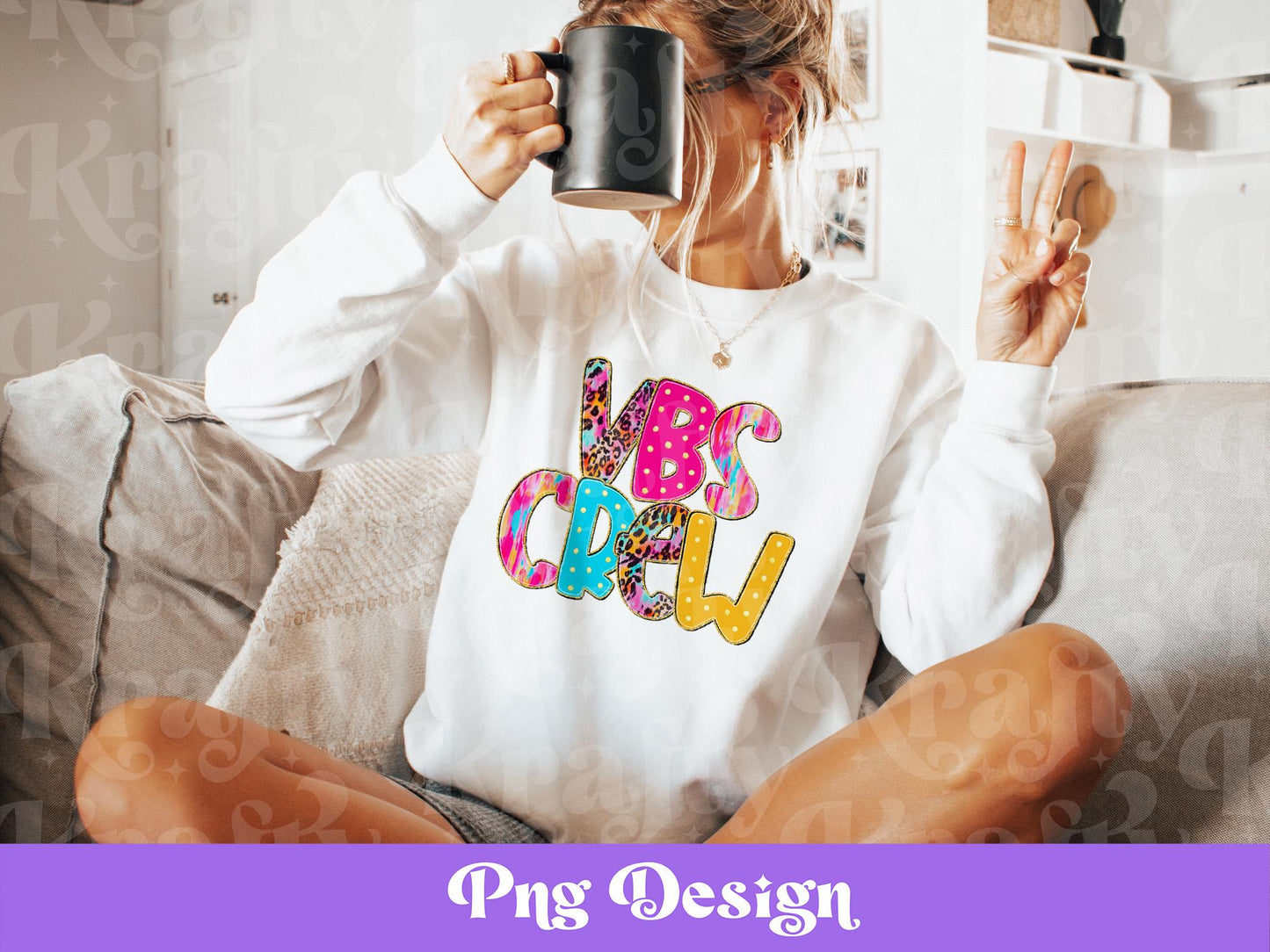 VBS Crew PNG: Preppy Dalmatian Design (Digital File)
