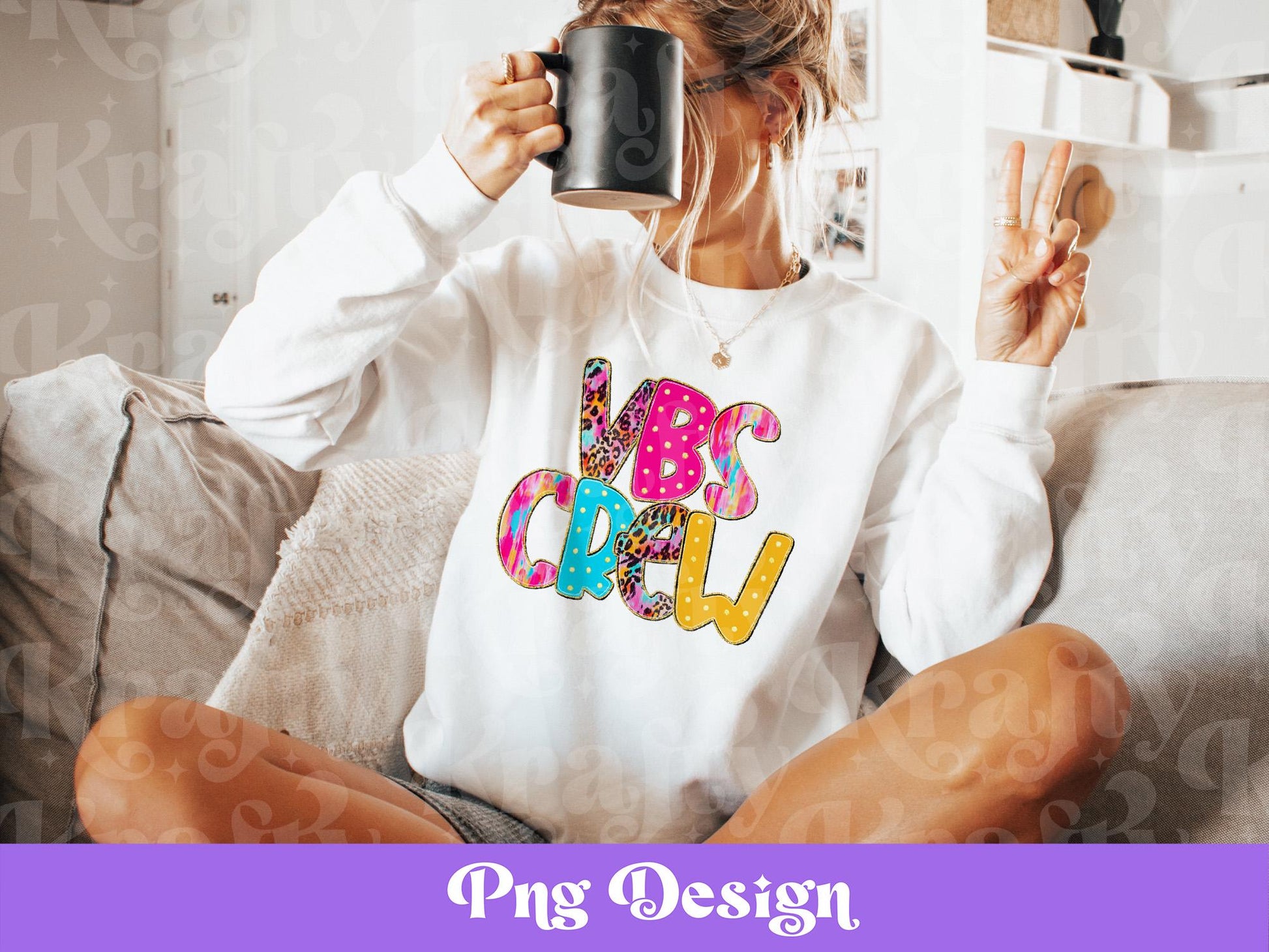 VBS Crew PNG: Preppy Dalmatian Design (Digital File)