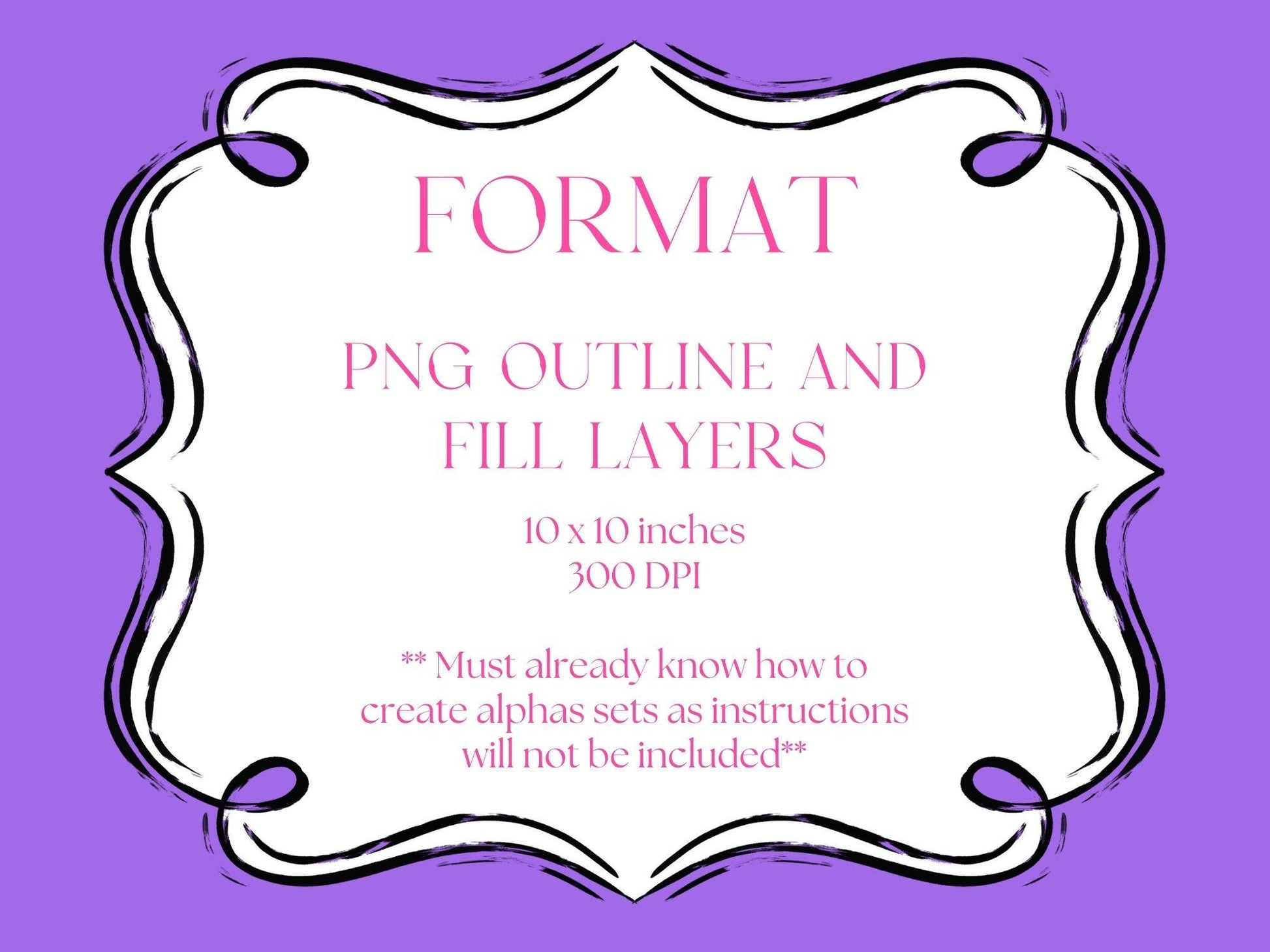 Hand Drawn Alphabet Sublimation Letters: Frame, Commercial Use