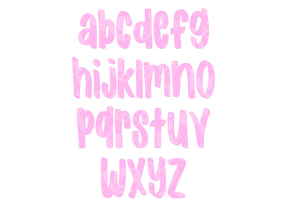 Cherry Blossom OTF Font, Hand Drawn Sublimation Letters, Commercial Use