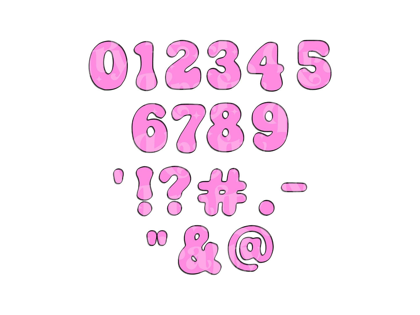 Non Exclusive Alpha Sets, Sell Your Own, Commercial Use, DIY, Make Your Own, Alphabet Sublimation Letters, Hand Drawn, Retro Bubble