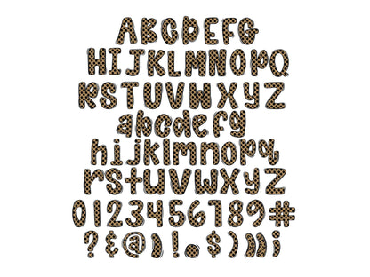 Preppy Alphabet Clipart: Coquette Bow Doodle Letters (PNG Digital Download)