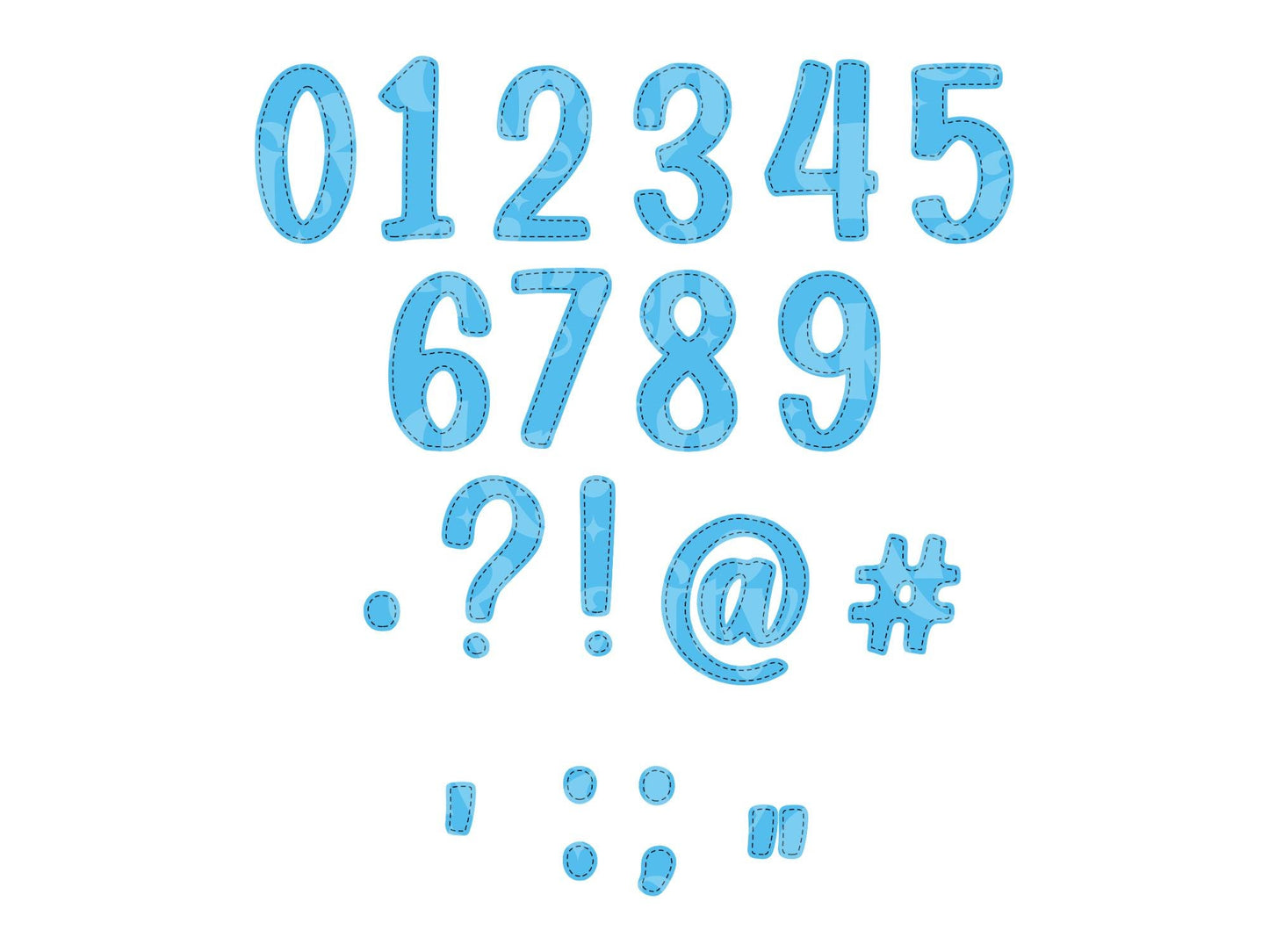 Patchwork Alphabet Sublimation Letters: Commercial Use Alpha Sets