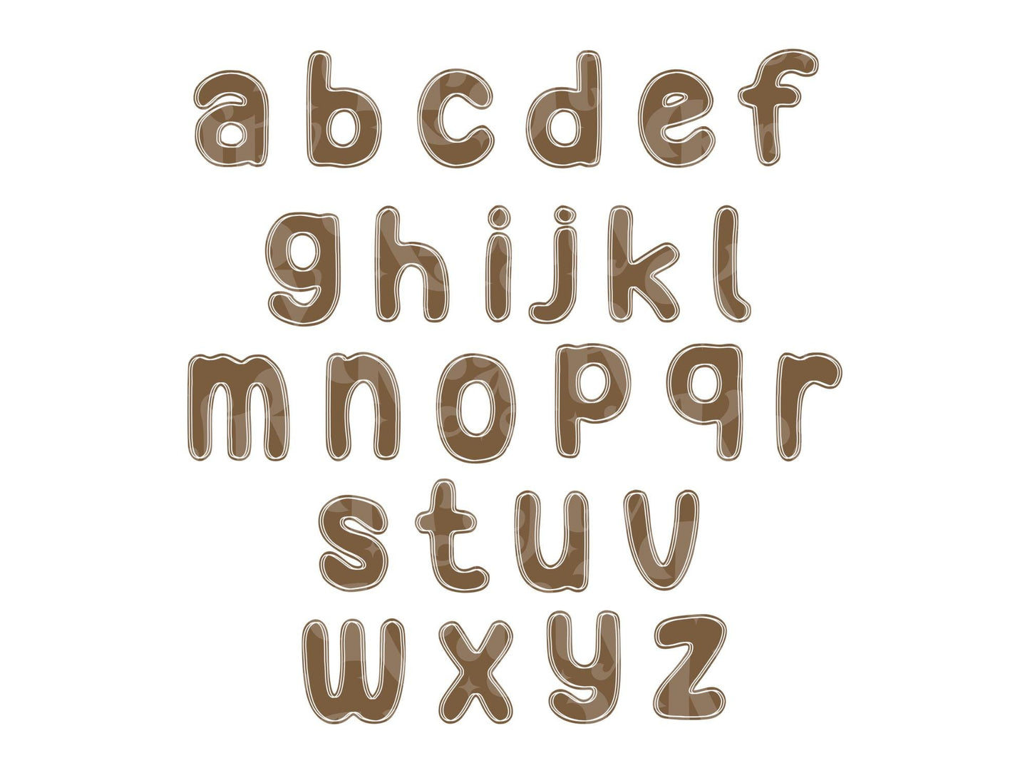 Hand Drawn Alphabet Sublimation Letters: Commercial Use Alpha Sets