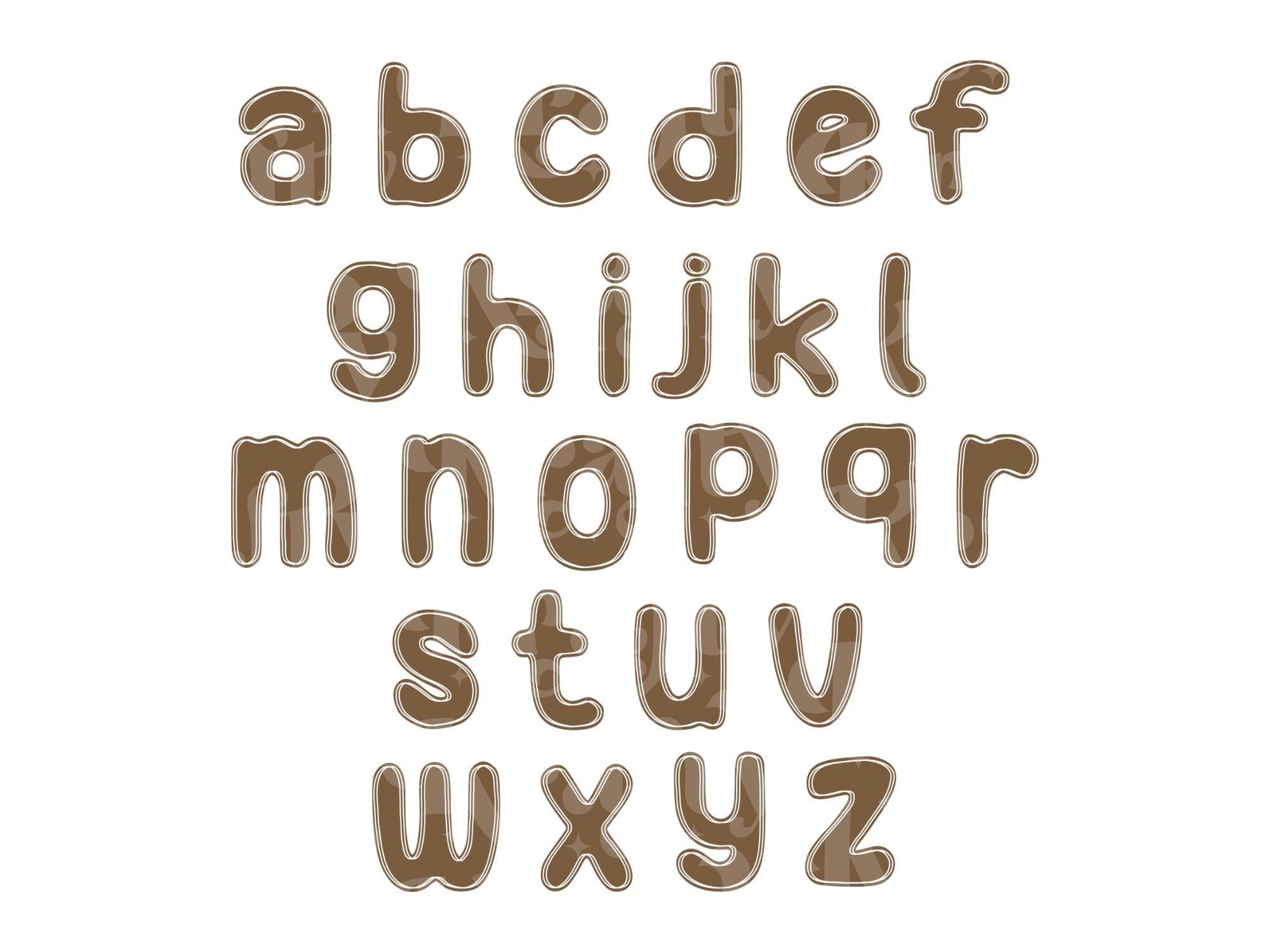 Hand Drawn Alphabet Sublimation Letters: Commercial Use Alpha Sets