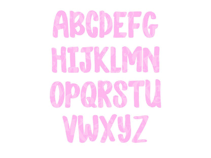 Cherry Blossom OTF Font, Hand Drawn Sublimation Letters, Commercial Use