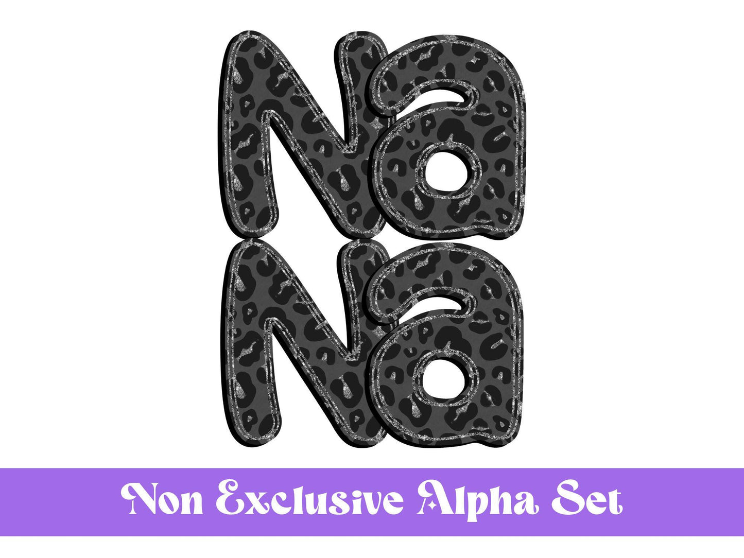 Hand Drawn Alphabet Sublimation Letters: Commercial Use Alpha Sets