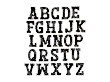 Varsity Pearl Alphabet Sublimation Letters: Commercial Use DIY PNG