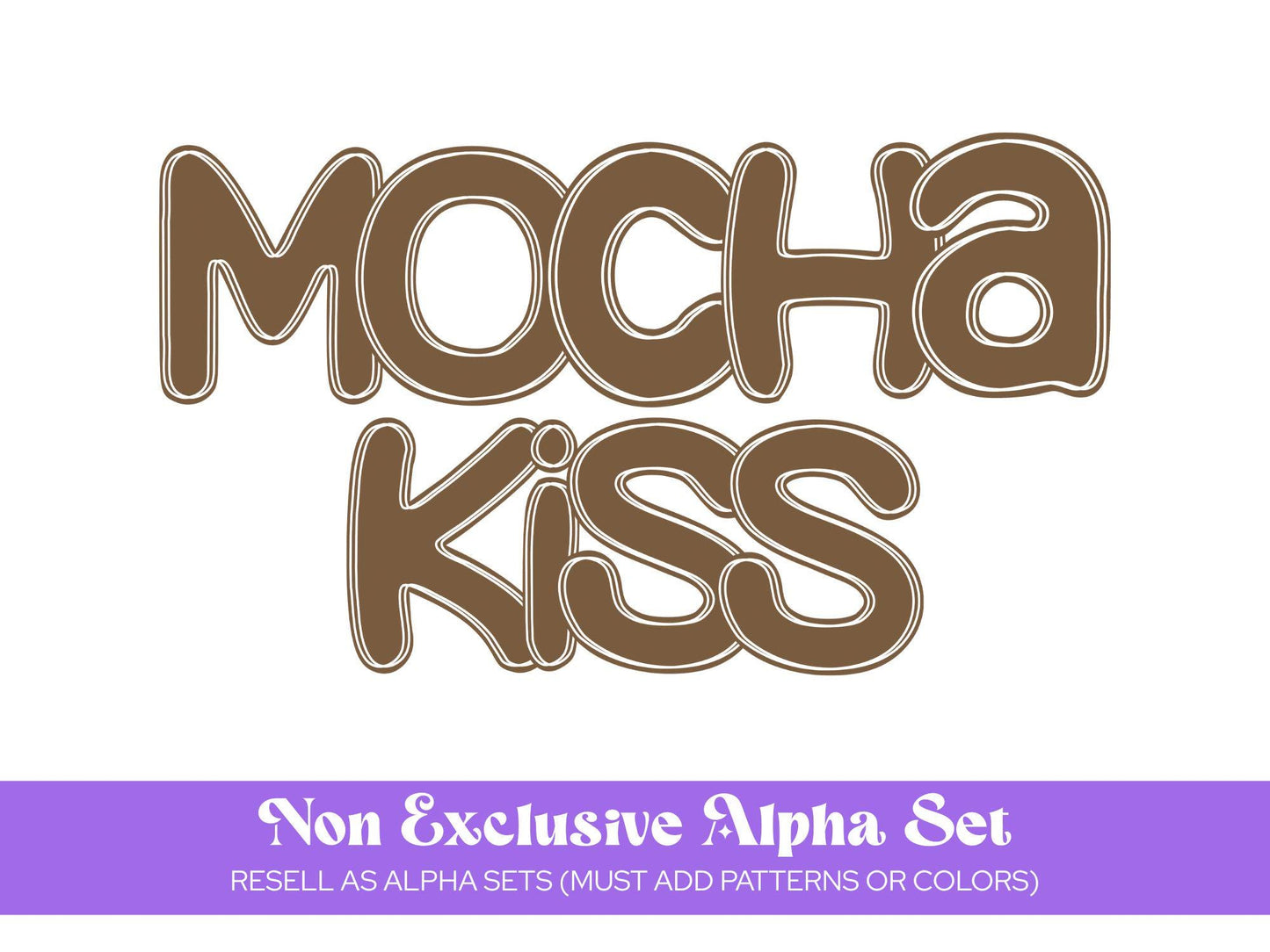 Hand Drawn Alphabet Sublimation Letters: Commercial Use Alpha Sets