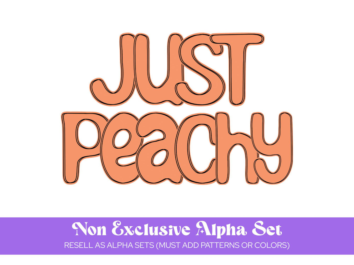 Hand Drawn Alphabet Sublimation Letters: Commercial Use Alpha Sets