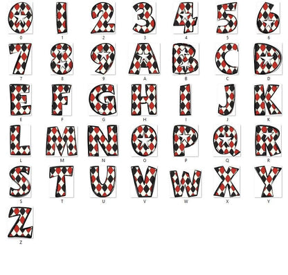 Doodle Alphabet Clipart: Star Alpha Set, Hand Drawn Letters (PNG Digital File)