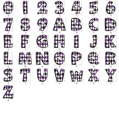 Doodle Alphabet Clipart: Star Alpha Set, Hand Drawn Letters (PNG Digital File)