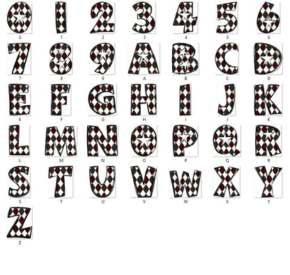 Doodle Alphabet Clipart: Star Alpha Set, Hand Drawn Letters (PNG Digital File)