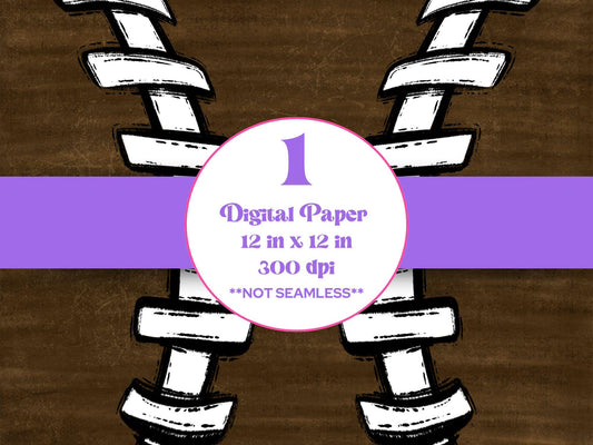 Football Digital Paper Background, Sublimation, Instant Download, School Spirit, Preppy Pattern, Stitches, Brush Strokes